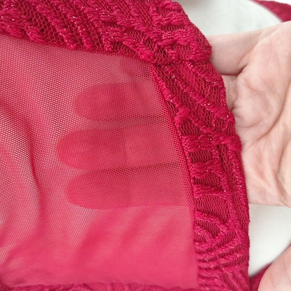 Emerald Sundae Sparkly Red Mini Dress - Picture 11 of 16